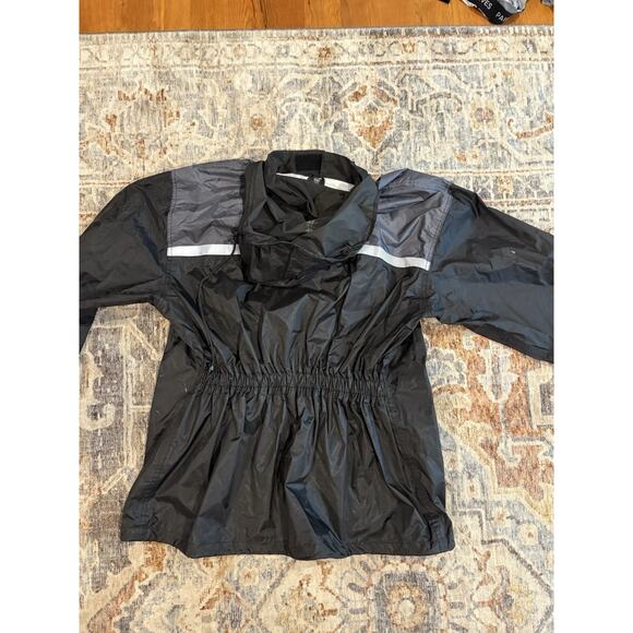 Viking Cycle Two Piece Black TextileMotorcycle Rain Suit for Men's Size 2XL - Picture 9 of 15
